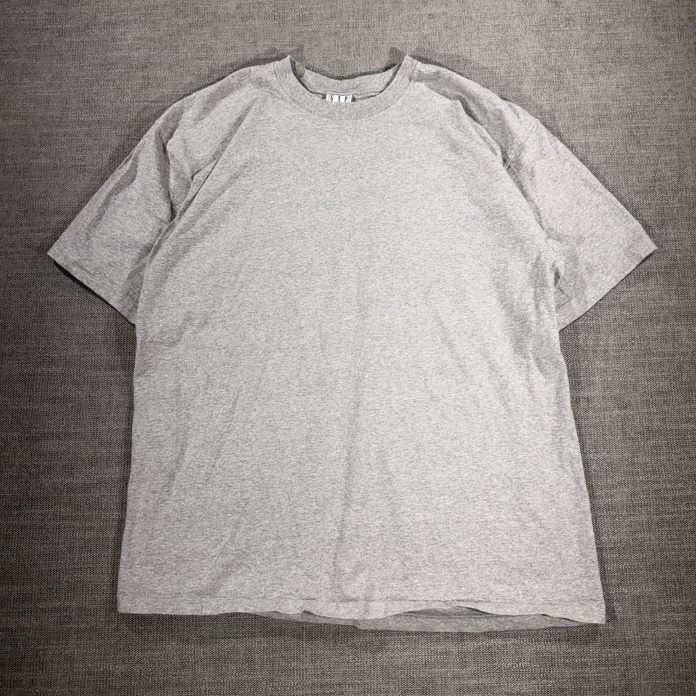 Gap Classic T-Shirt Mens XL Gray Excellent Short Sleeve 100% Cotton Basic Tee